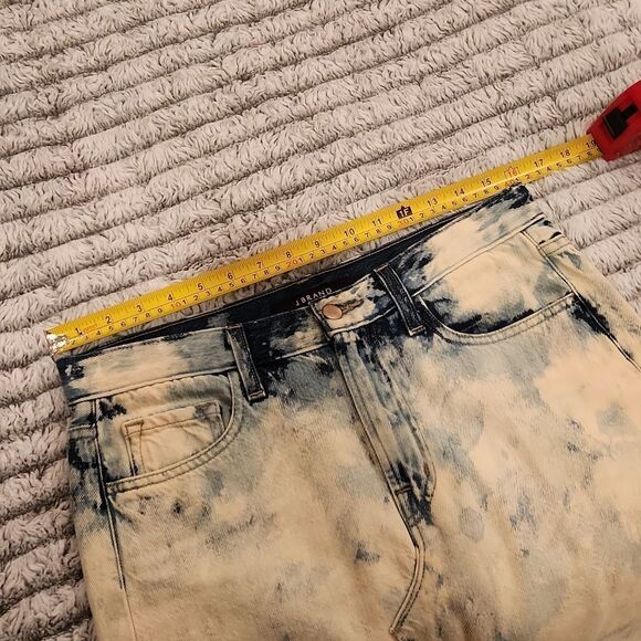 J BRANDTrystan Bleached Denim Midi Skirt with Raw Hem, Elation size 27 - Picture 9 of 13